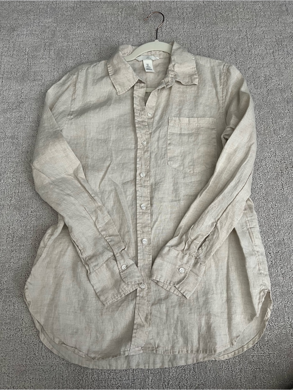 H&M linen button up shirt